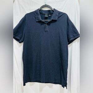 HUGO BOSS Polo Neck T-Shirt Pallas Black Men Size L‎